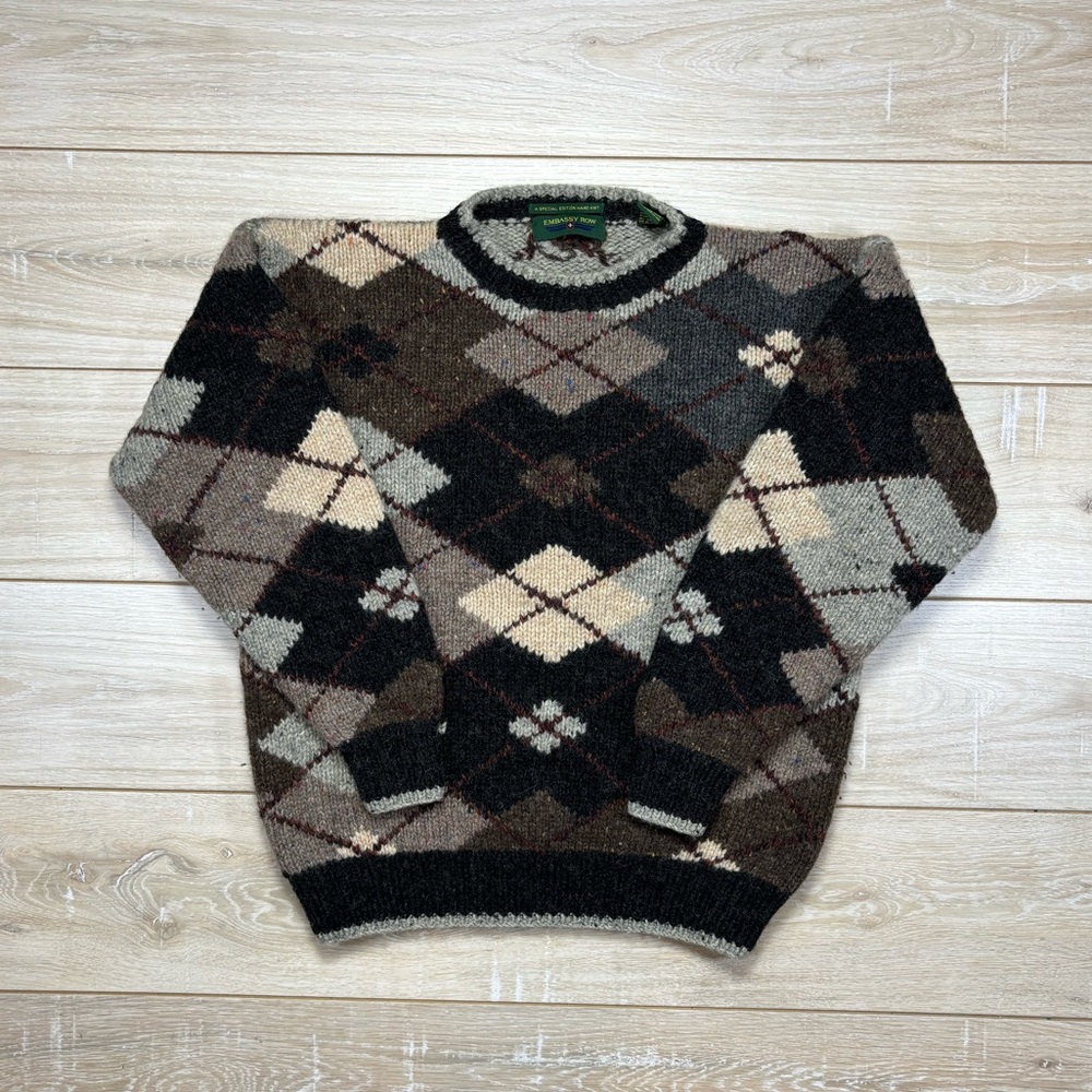 Vintage Wool Patterned sweater size L